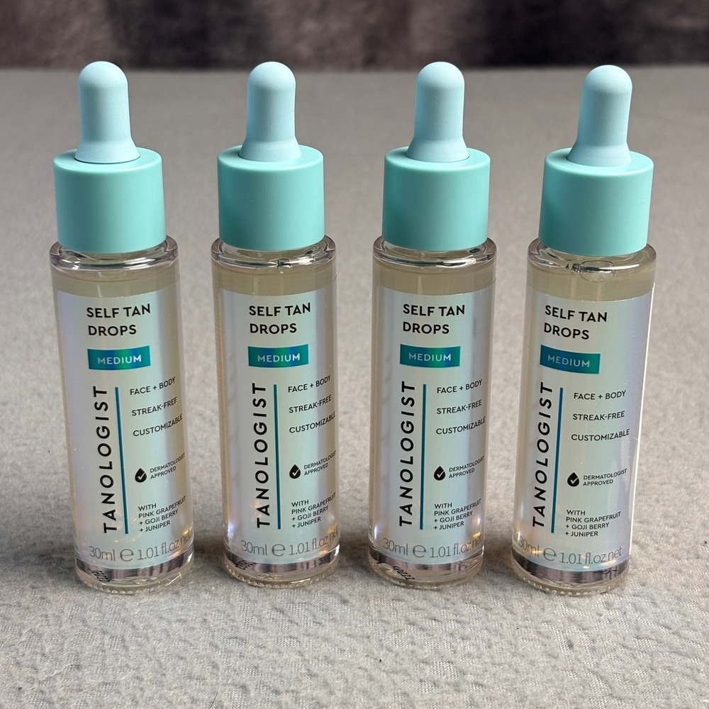 Tanologist Self Tan Drops Medium Face and Body 30ml Lot of 4 26033
